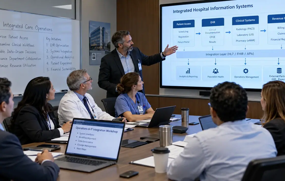 Illustrative photograph: Healthcare Operations & Information Systems Integration