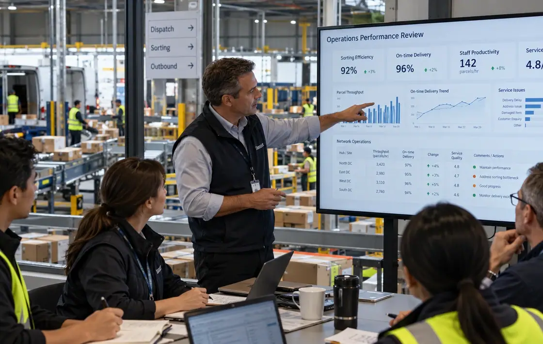 Illustrative photograph: Logistics Operations KPIs & Performance Governance