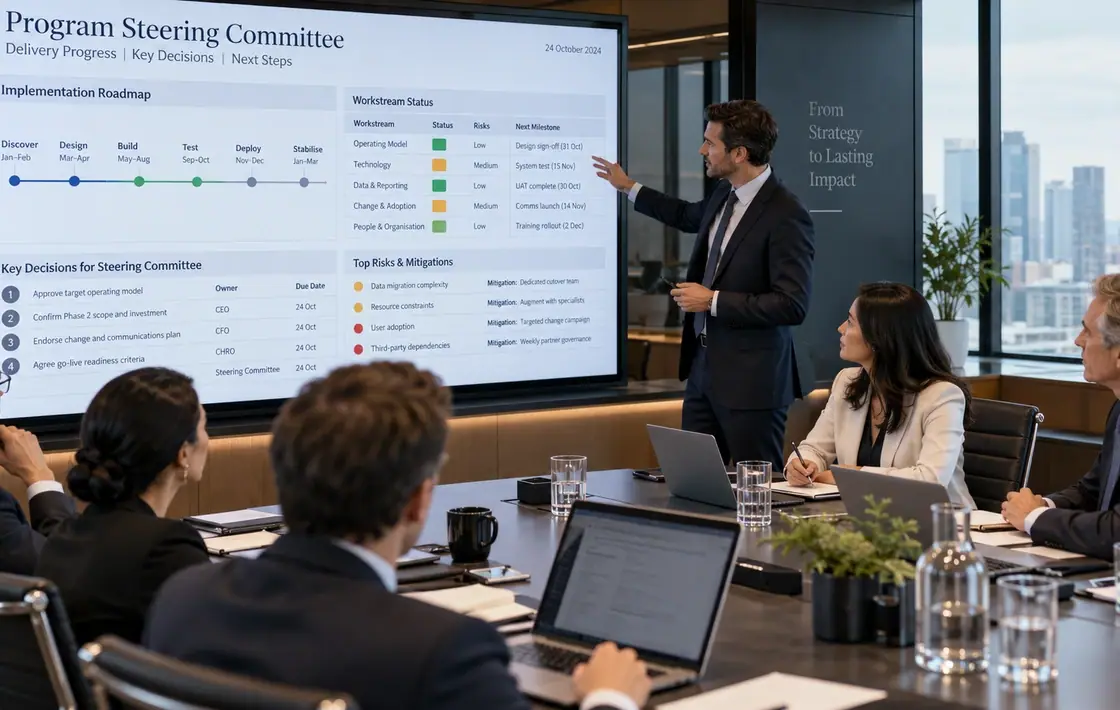Illustrative photograph: Our Consulting Method & Delivery Governance