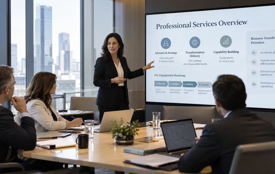 Illustrative photograph: Professional Services