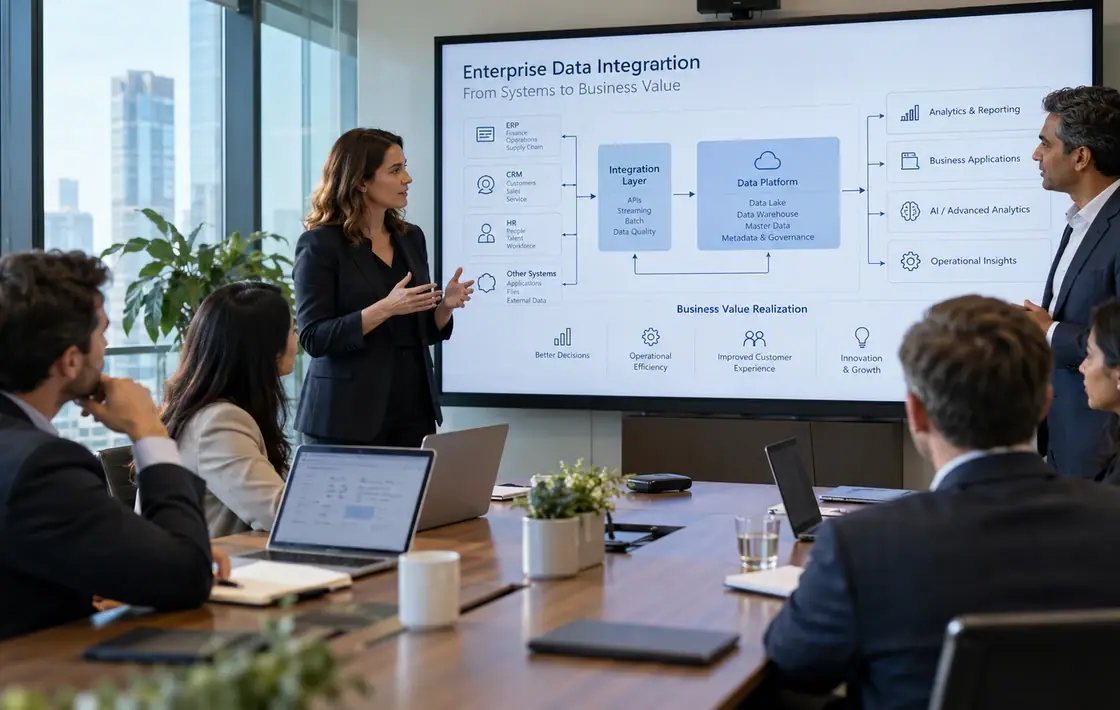 Illustrative photograph: Enterprise Systems, Data Integration & Data Value