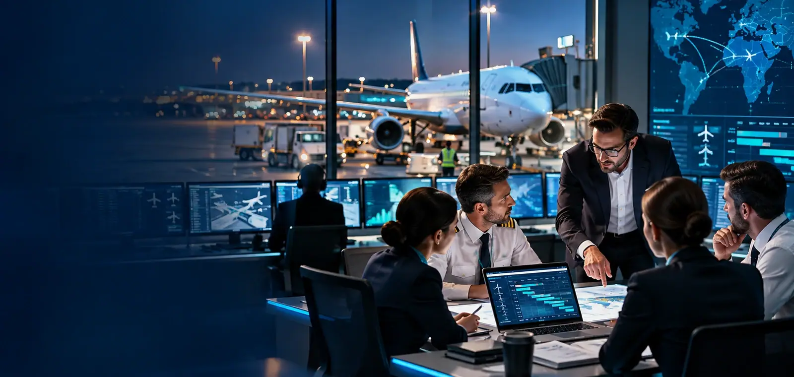 Illustrative photograph: Airline Performance Management KPIs & Decision Support