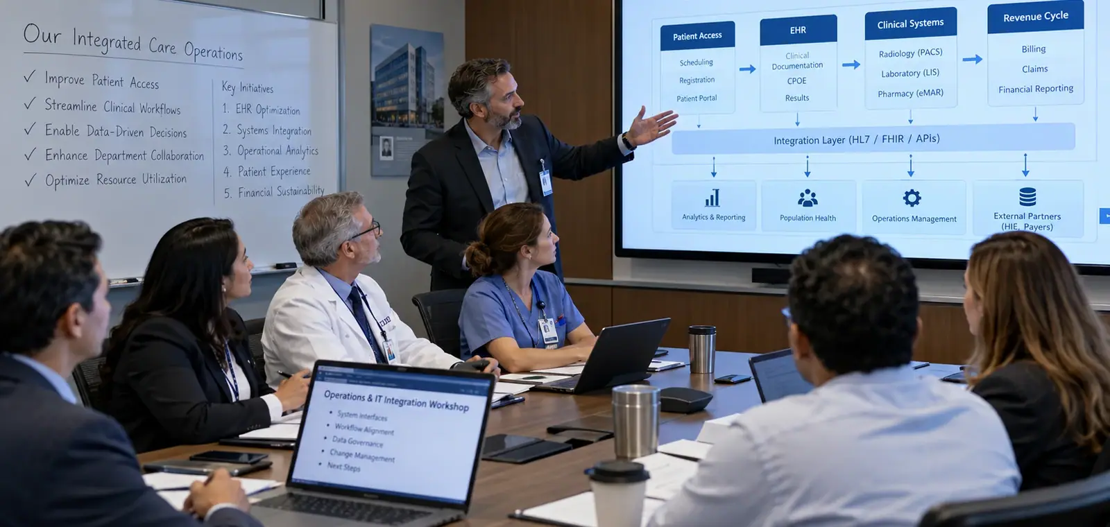 Illustrative photograph: Healthcare Operations & Information Systems Integration